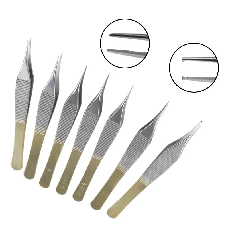 127mm Tissue Forceps with Golden Handle Eye Surgery Tools Ophthalmic Instrument Stainless Steel
127mm Tissue Forceps with Golden Handle Eye Surgery Tools Ophthalmic Instrument Stainless Steel