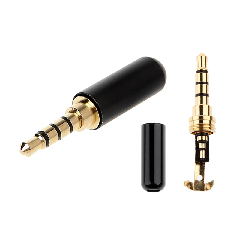 2/5pcs/lot 3.5mm Audio Connector 4 Poles Headphone Jack Male Plug Earphone Repair Cable Solder Wire DIY AUX 3.5 Jack Adapter
2/5pcs/lot 3.5mm Audio Connector 4 Poles Headphone Jack Male Plug Earphone Repair Cable Solder Wire DIY AUX 3.5 Jack Adapter