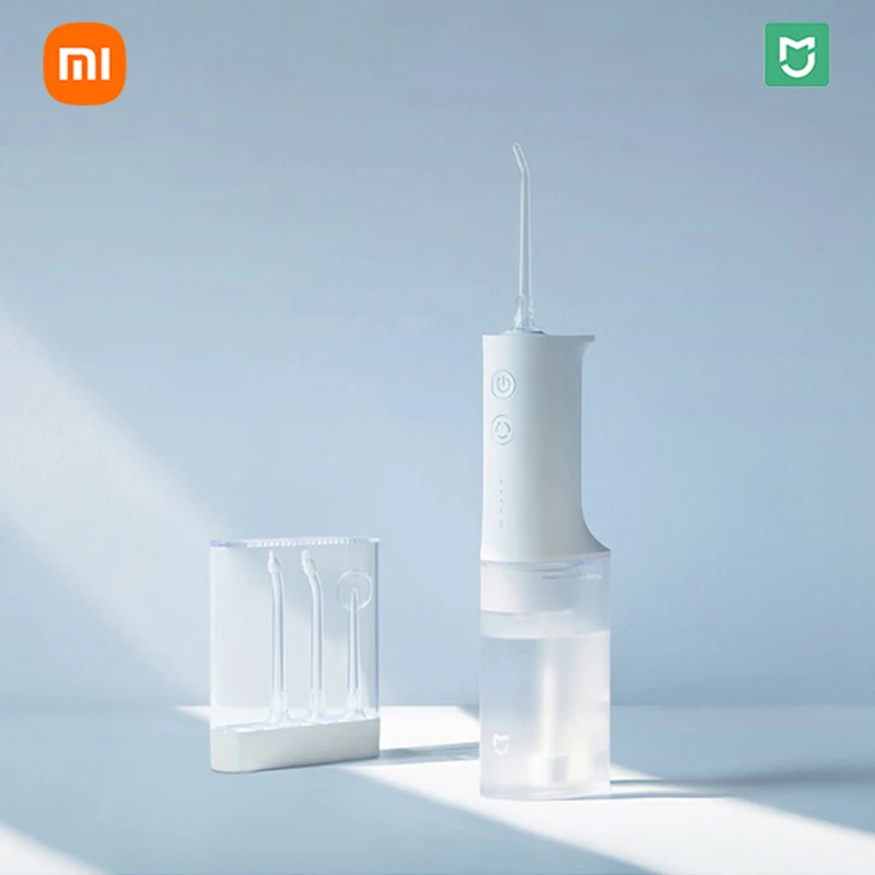 Xiaomi Mijia Oral Irrigator Dental water jet 200ml 4 model USB Rechargeable Teeth whitening water flosser Teeth Cleaner+4 Jet
Xiaomi Mijia Oral Irrigator Dental water jet 200ml 4 model USB Rechargeable Teeth whitening water flosser Teeth Cleaner+4 Jet