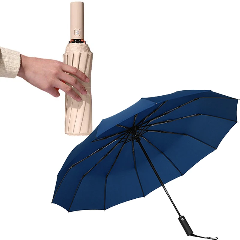 

Windproof Folding Umbrella Men's&Women's UV Protect Full-Automatic Umbrellas Sun Parasol Women's Sunny &Rainy Dual-use Sunshade