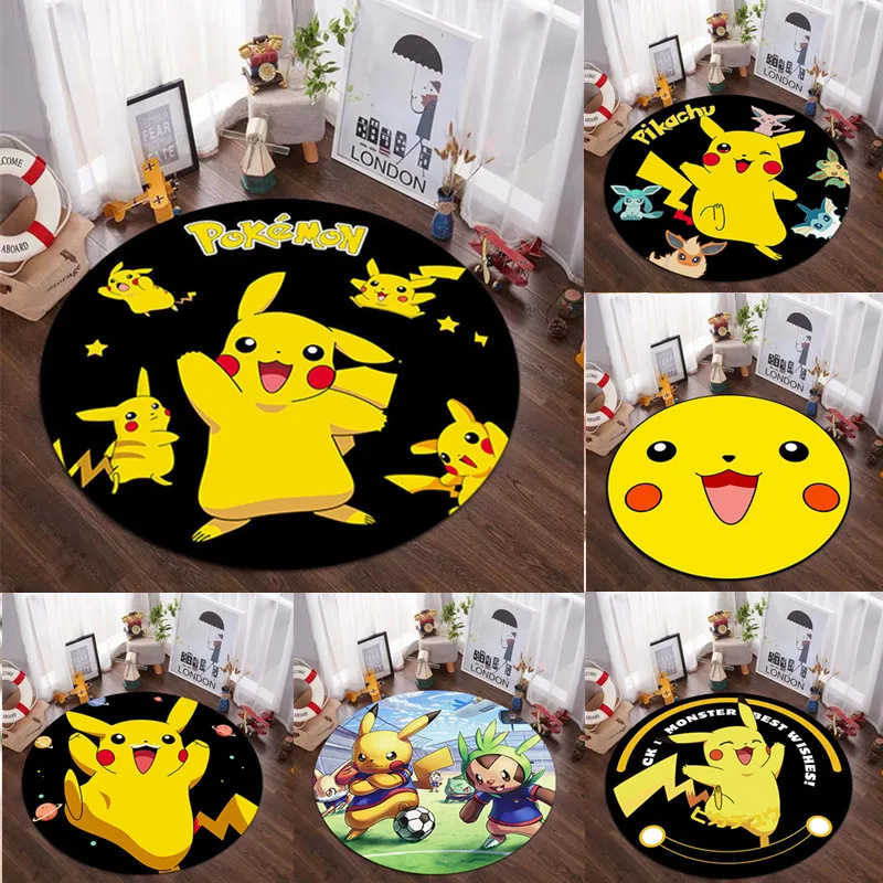 Anime Pokemon Floor Mat Round Carpet Anti-Slip 3D Printing Cartoon Pikachu Floor Mat Carpet Children's Gift Home Decoration
Anime Pokemon Floor Mat Round Carpet Anti-Slip 3D Printing Cartoon Pikachu Floor Mat Carpet Children's Gift Home Decoration