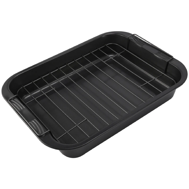 Carbon Steel Nonstick Bakeware Baking Tray Set With Cooling Rack Cookie Sheet Baking Pan Tray
Carbon Steel Nonstick Bakeware Baking Tray Set With Cooling Rack Cookie Sheet Baking Pan Tray