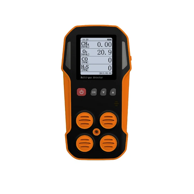 Handheld sound light vibration LEL/H2S/CO/O2/carbon monoxide measurement flue toxic multi gas analyzers detector
Handheld sound light vibration LEL/H2S/CO/O2/carbon monoxide measurement flue toxic multi gas analyzers detector