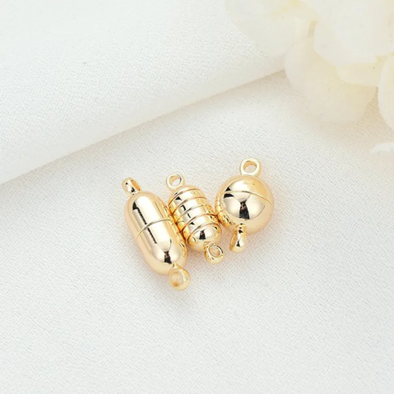 Exquisite 14k Gold Plated Necklace Bracelet Pendant Making Magnetic Snap Connector Necklaces Bracelets DIY Jewelry Accessories
Exquisite 14k Gold Plated Necklace Bracelet Pendant Making Magnetic Snap Connector Necklaces Bracelets DIY Jewelry Accessories