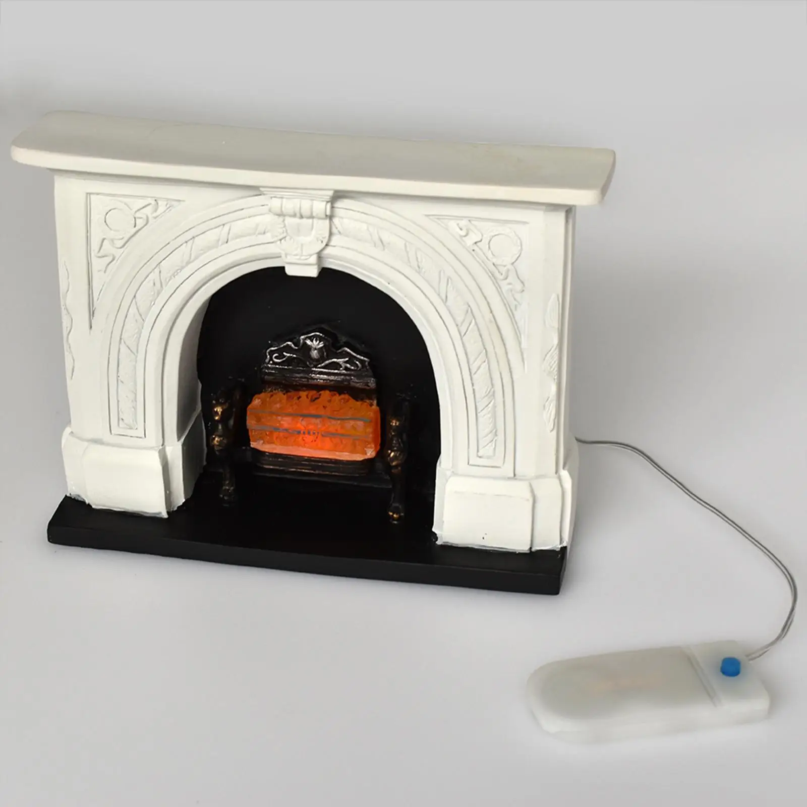Dollhouse Miniature Fireplace Carved Red Light Rectangle Model Toys for House Accessory Kids
Dollhouse Miniature Fireplace Carved Red Light Rectangle Model Toys for House Accessory Kids