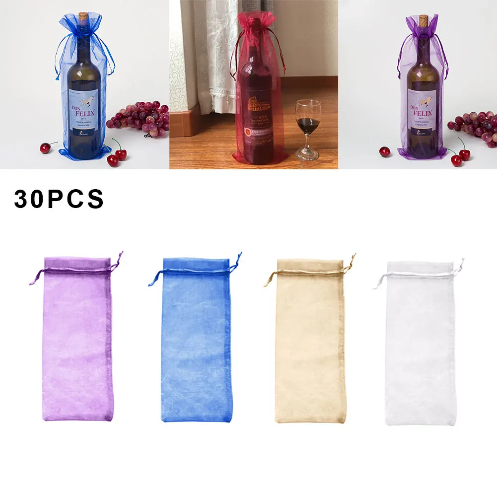 30PCS Drawstring Organza Bags Bundle Pocket Drawstring Wine Bags Jewelry Packaging Pouches Candy Gifts Packing Favors 14*37cm
30PCS Drawstring Organza Bags Bundle Pocket Drawstring Wine Bags Jewelry Packaging Pouches Candy Gifts Packing Favors 14*37cm