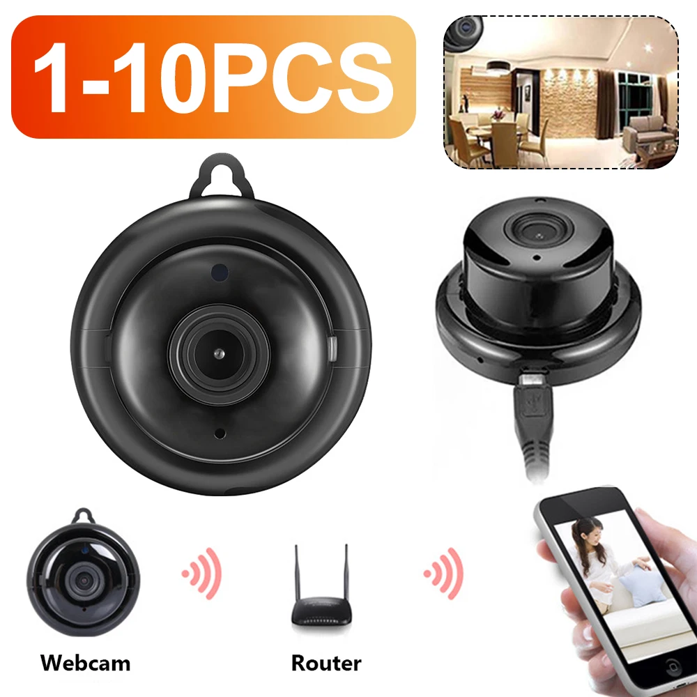 1-10 шт. мини wi-fi IP-камера HD 1080P беспроводная комнатная камера ночного видения двухстороннее аудио обнаружение движения радионяня V380
1-10 шт. мини wi-fi IP-камера HD 1080P беспроводная комнатная камера ночного видения двухстороннее аудио обнаружение движения радионяня V380