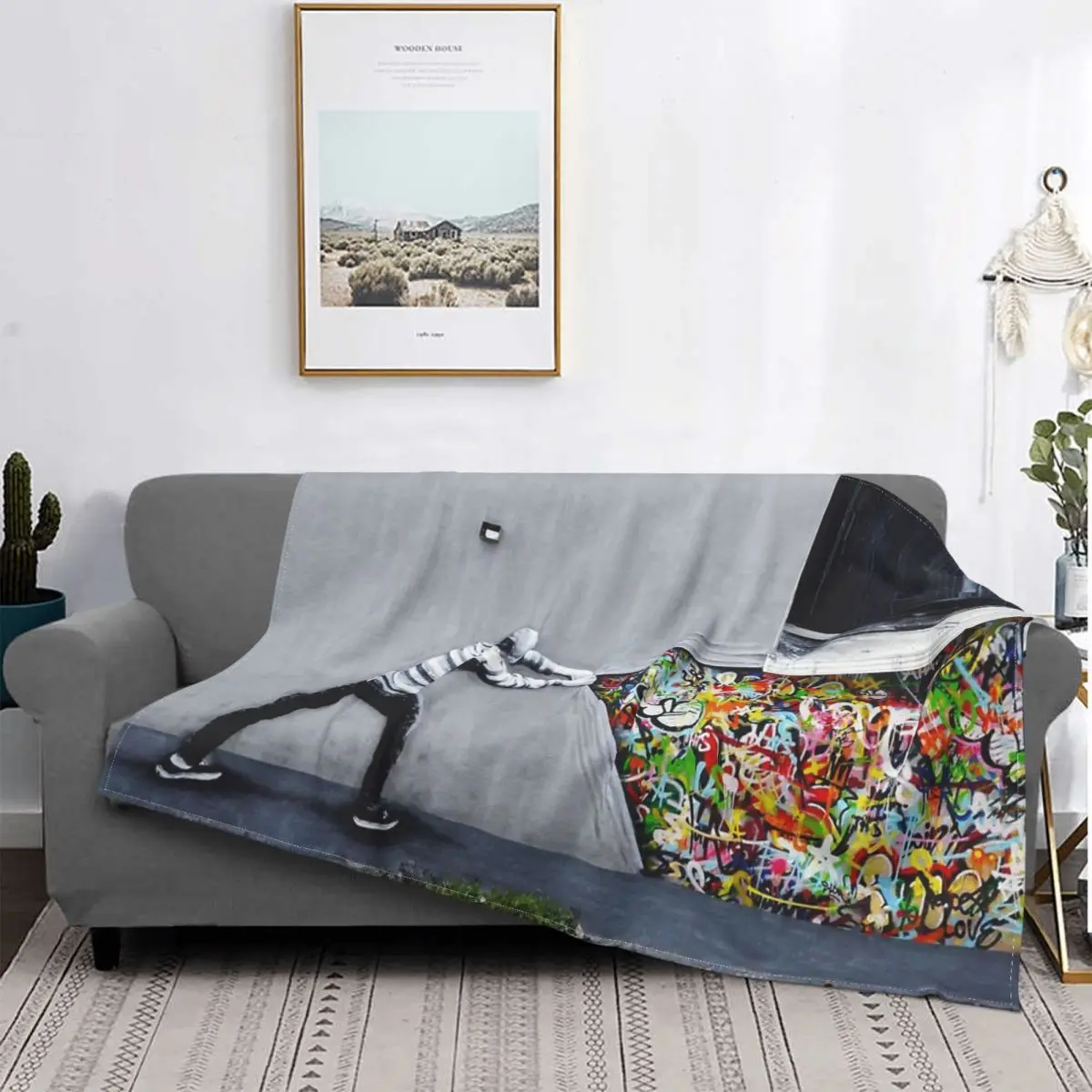 Одеяла граффити Banksy, супермягкое флисовое покрывало для самолета, путешествий, спальни, 09
Одеяла граффити Banksy, супермягкое флисовое покрывало для самолета, путешествий, спальни, 09