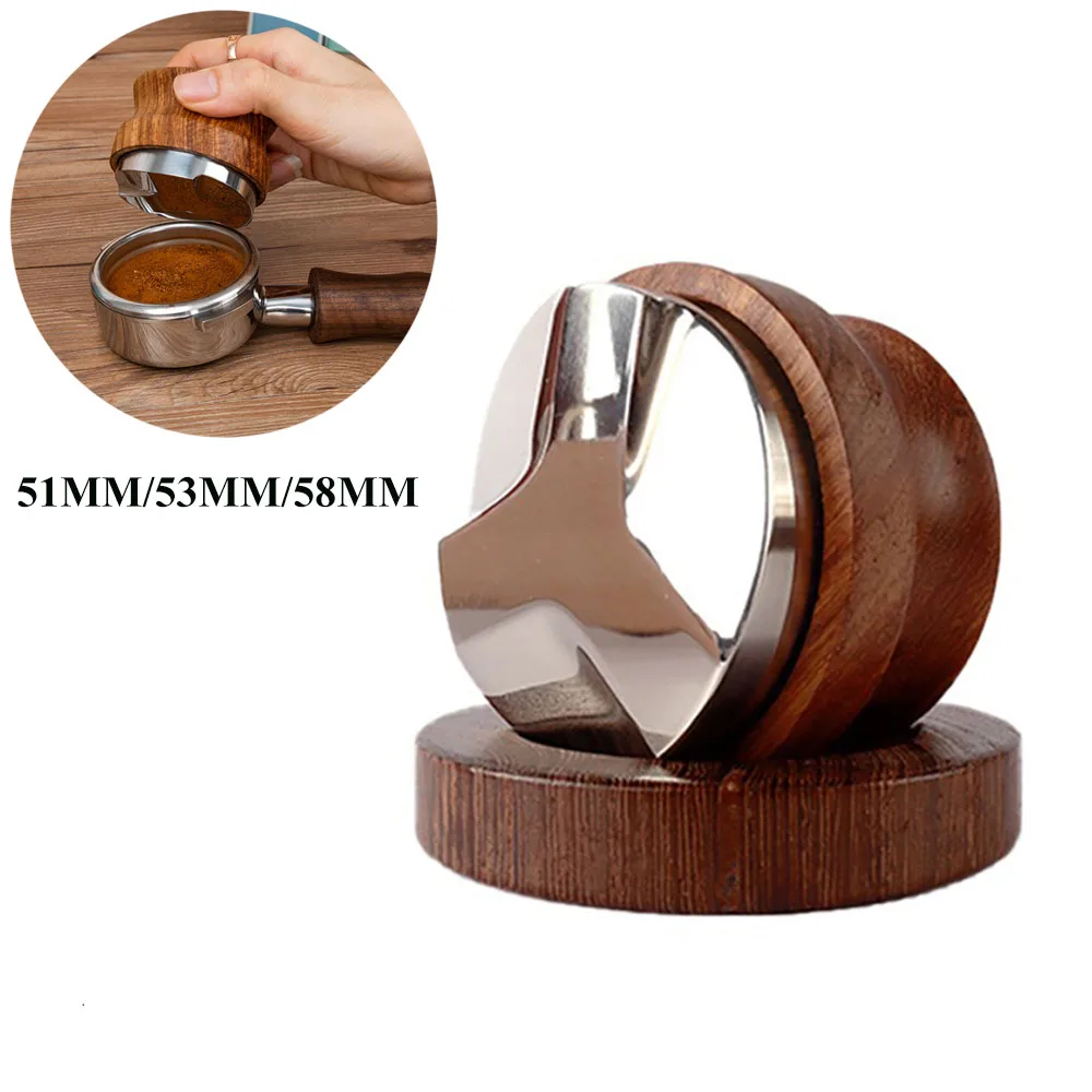 51MM/53MM/58MM Espresso Coffee Distributor Rosewood Coffee Powder Hammer Tamper Machine 304 Stainless Steel Barista Leveler Tool
51MM/53MM/58MM Espresso Coffee Distributor Rosewood Coffee Powder Hammer Tamper Machine 304 Stainless Steel Barista Leveler Tool