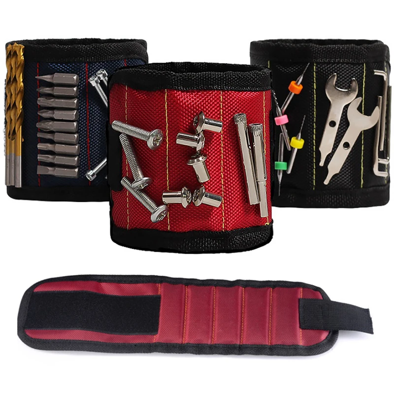 1 PC Magnetic Wristband Hand Wraps Tool Bag Electrician Wrist Screws Holder Bracelet For Home Repair Color Random
1 PC Magnetic Wristband Hand Wraps Tool Bag Electrician Wrist Screws Holder Bracelet For Home Repair Color Random