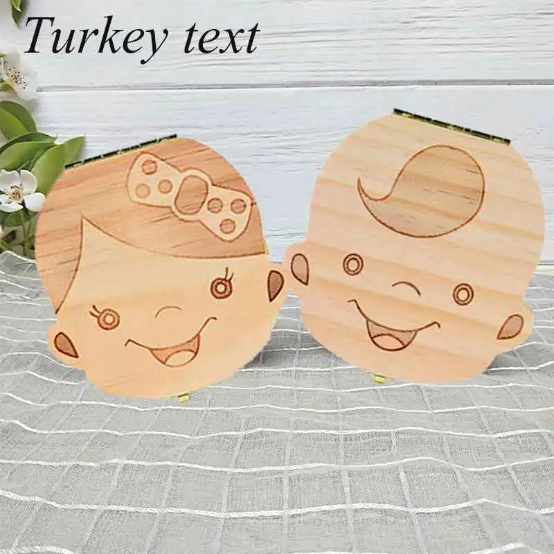 Turkey/ English/Dutch Baby Tooth Box Wooden Milk Teeth Organizer Storage Boys Girls Save Souvenir Case Gift Tooth Organizer
Turkey/ English/Dutch Baby Tooth Box Wooden Milk Teeth Organizer Storage Boys Girls Save Souvenir Case Gift Tooth Organizer