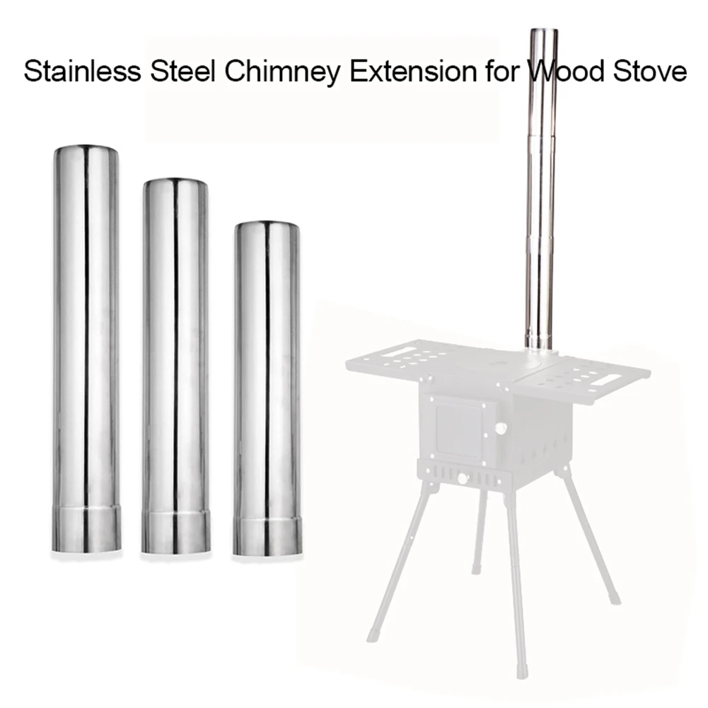 1pc Stainless Steel Stove Pipe Flue Chimney Extension Wood Stoves Chimney Pipes For Camping Hiking Picnic Tent Outdoor ToolS
1pc Stainless Steel Stove Pipe Flue Chimney Extension Wood Stoves Chimney Pipes For Camping Hiking Picnic Tent Outdoor ToolS