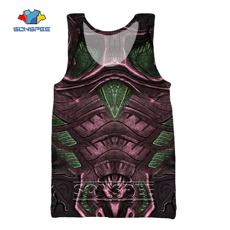 SONSPEE Hot Sale 3D Print Armor Men's Vest Hip Hop High Quality O-neck Sleeveless Drop Ship sports fitness Tank Top For Men
SONSPEE Hot Sale 3D Print Armor Men's Vest Hip Hop High Quality O-neck Sleeveless Drop Ship sports fitness Tank Top For Men