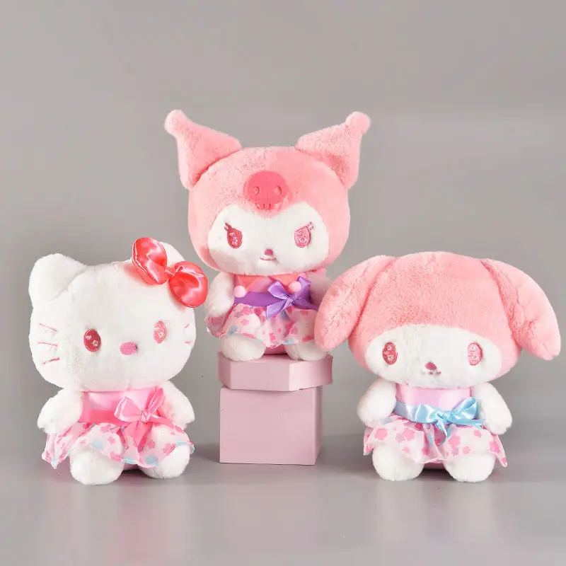 

Sanrioed Kawaii Hello Kitty Sanrio Plush Toy Plush Doll Peluches room decor Animal Crossing Toy Spotify Premium Toys for Girls