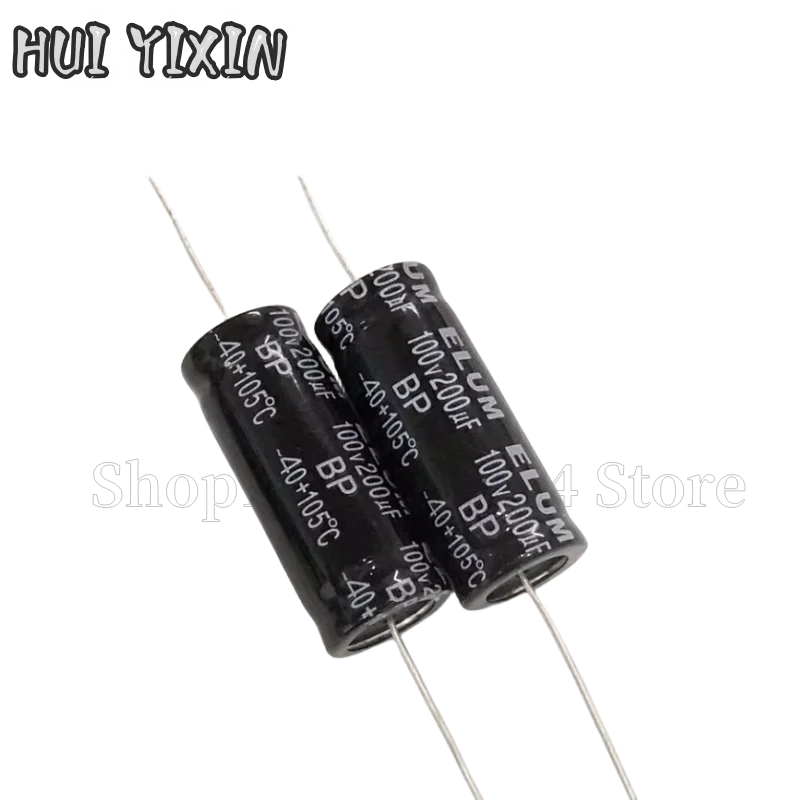 

2 шт. ELUM аудио частотное деление BP осевой неполярный электролитический конденсатор 100 в 200 мкФ 16x40 мм