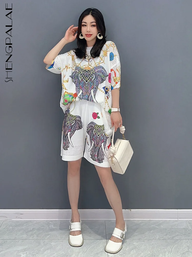 SHENGPALAE 2 Piece Set Korean Fashion Elegant Chic Printing Shirt Top Casual Loose Shorts Women's 2023 Autumn New Clothing R3036
SHENGPALAE 2 Piece Set Korean Fashion Elegant Chic Printing Shirt Top Casual Loose Shorts Women's 2023 Autumn New Clothing R3036