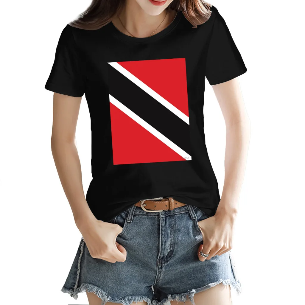 The Trinidad and Tobago Flag b Women's T-shirt Casual Graphic Black Nerd Crewneck Tees Tops European Size
The Trinidad and Tobago Flag b Women's T-shirt Casual Graphic Black Nerd Crewneck Tees Tops European Size