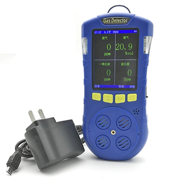 

New multi gas analyzer CH4 O2 H2S CO CO2 SO2 NO2 CL2 O3 NH3 gas alarm detector