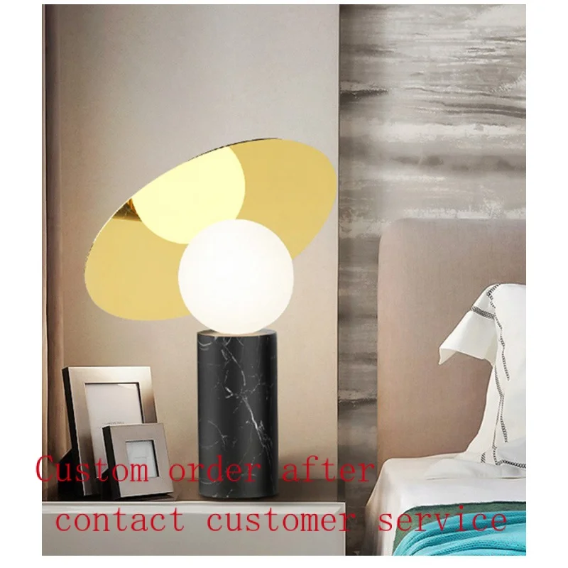 Nordic marble light luxury modern LED glass table lamp living room bedroom lamp decoration
Nordic marble light luxury modern LED glass table lamp living room bedroom lamp decoration