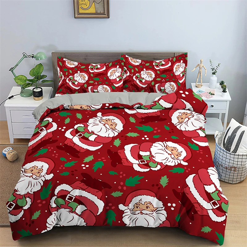 Red Christmas Theme Duvet Cover Cartoon Santa Claus Bedding Set Kids Boys Girls Adult Gifts Happy Holidays Atmosphere Room Decor
Red Christmas Theme Duvet Cover Cartoon Santa Claus Bedding Set Kids Boys Girls Adult Gifts Happy Holidays Atmosphere Room Decor