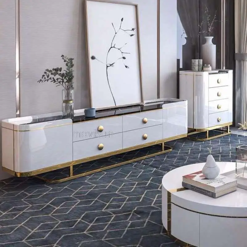 White Light Luxury Coffee Table Tv Cabinet In High Quality Hot Sale Fashion Modern Furniture For Living Room Hotel Apartment
White Light Luxury Coffee Table Tv Cabinet In High Quality Hot Sale Fashion Modern Furniture For Living Room Hotel Apartment