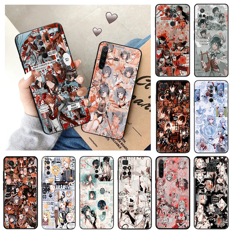Мягкие чехлы для телефонов Redmi 9a, 9i, 9c, 6, 6a, 7a, 8a, k40 Genshin, ударопрочный коллаж, искусство RedmiNote, 8T, 8, 7, 9 Pro, 9T, 9S, черный матовый чехол
Мягкие чехлы для телефонов Redmi 9a, 9i, 9c, 6, 6a, 7a, 8a, k40 Genshin, ударопрочный коллаж, искусство RedmiNote, 8T, 8, 7, 9 Pro, 9T, 9S, черный матовый чехол