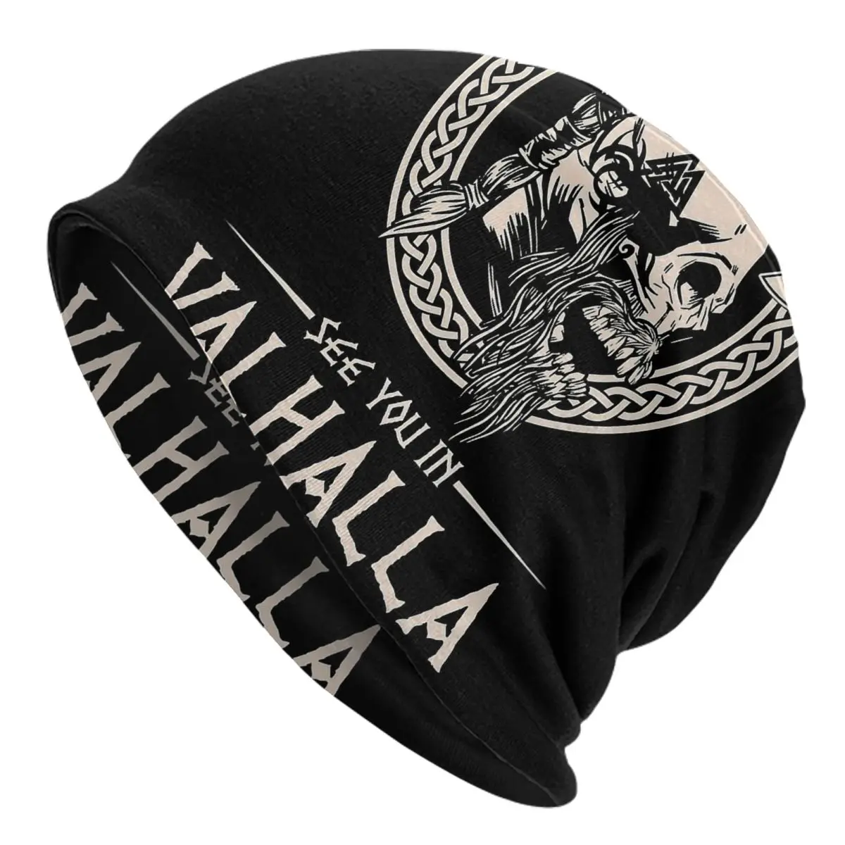 

Шляпа «See You In Valhalla», мужские модные тонкие шапочки, облегающие шапки, шапки викингов для мужчин и женщин, Стильные Шапки