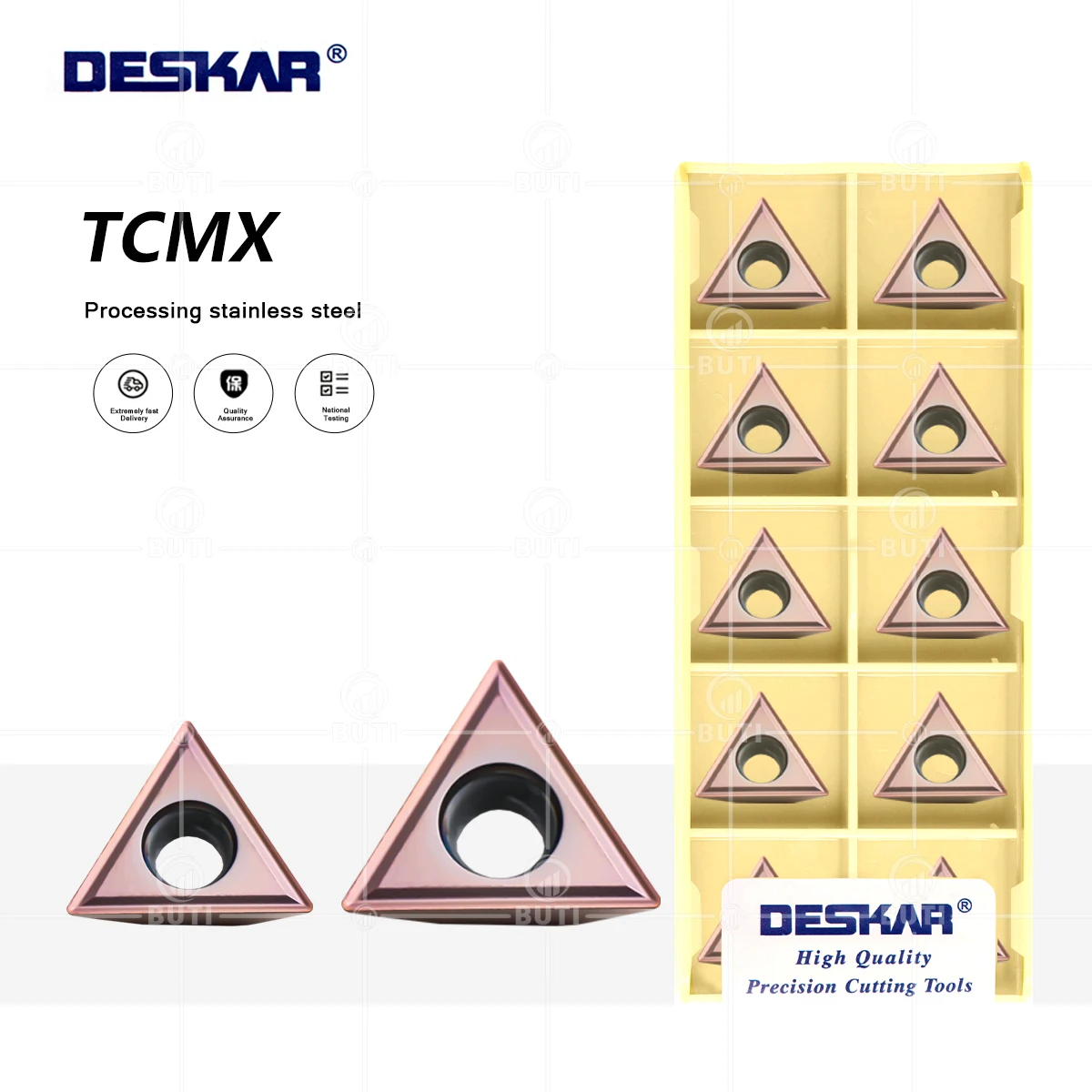 DESKAR TCMX 110204 TCMX16T304 LF6018 100% оригинальный токарный станок с ЧПУ, токарные вставки, твердосплавные инструменты для обработки нержавеющей стали
DESKAR TCMX 110204 TCMX16T304 LF6018 100% оригинальный токарный станок с ЧПУ, токарные вставки, твердосплавные инструменты для обработки нержавеющей стали