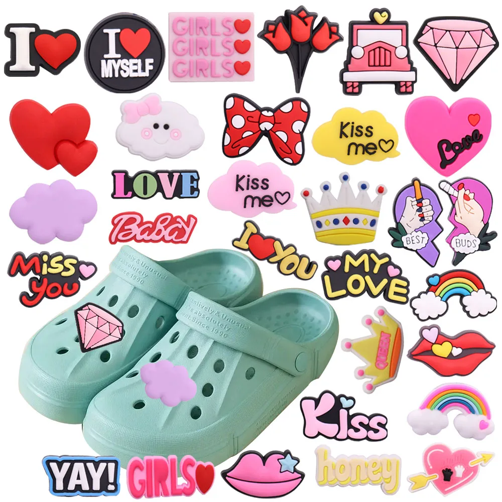 1pcs Miss You My Love English Phrases Rainbow Shoes Charms Decorations Boys Girls Sandals Buckle for Croc Jibz Backpack
1pcs Miss You My Love English Phrases Rainbow Shoes Charms Decorations Boys Girls Sandals Buckle for Croc Jibz Backpack