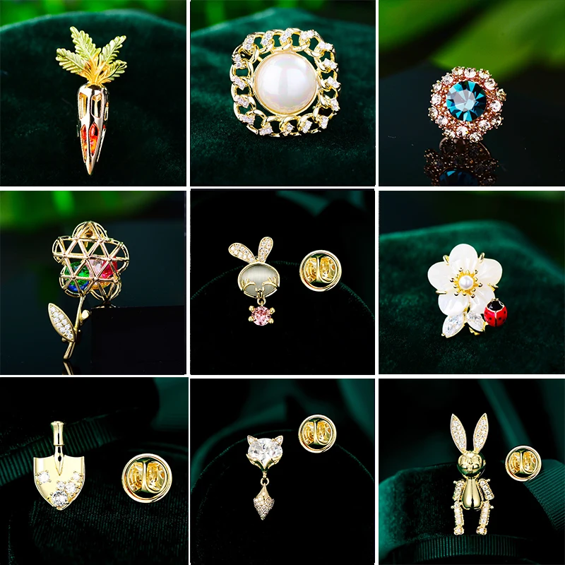 Lovely Opal Rabbit Small Brooches Cartoon Animal Zircon Fox Collar Pin for Women Coat Bag Accessories Temperament Flower Neckpin
Lovely Opal Rabbit Small Brooches Cartoon Animal Zircon Fox Collar Pin for Women Coat Bag Accessories Temperament Flower Neckpin