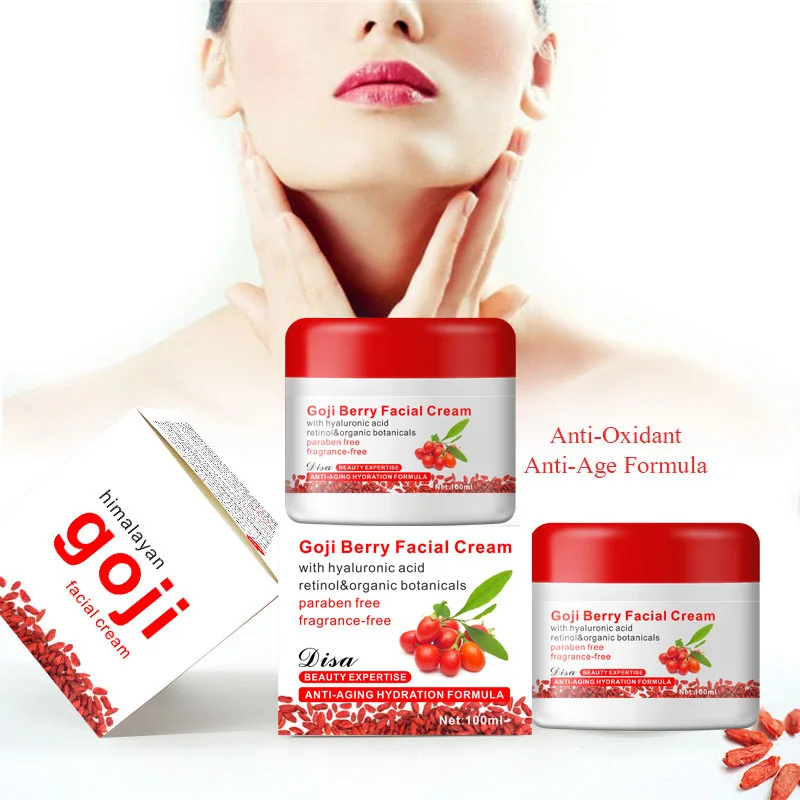 100ML Goji Facial Cream With Hyaluronic Acid Paraben Free Fragrance Free Face Cream Anti-aging Anti Wrinkle Remove Spots
100ML Goji Facial Cream With Hyaluronic Acid Paraben Free Fragrance Free Face Cream Anti-aging Anti Wrinkle Remove Spots