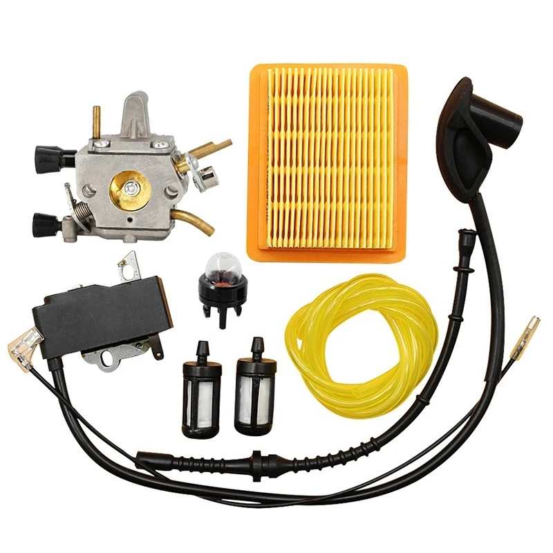 Карбюратор для STIHL FS120 FS200 FS250 катушка зажигания воздушный фильтр топливный шланг