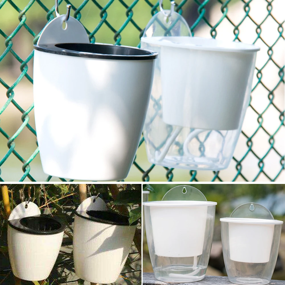 Transparent Self-Watering Plant Flower Pot Plastic Planter Home Garden Decor Hexagonal Lazy Flowerpot
Transparent Self-Watering Plant Flower Pot Plastic Planter Home Garden Decor Hexagonal Lazy Flowerpot