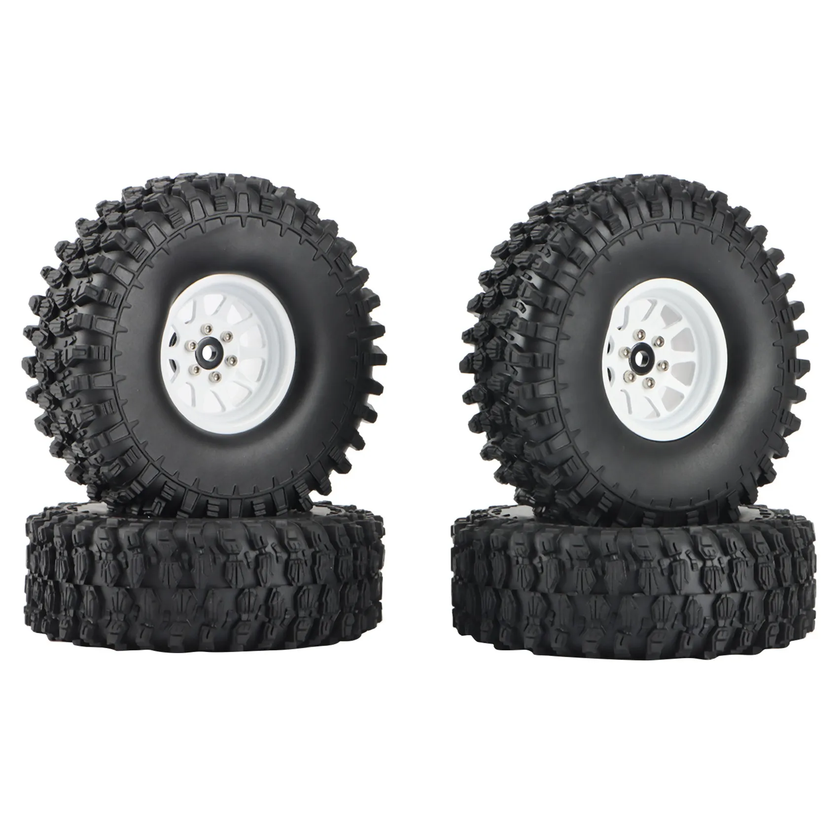 4Pcs 1.9 Beadlock Wheel Rim & Tires Set for 1/10 RC Crawler Car Axial SCX10 90046 AXI03007 Traxxas TRX4 Redcat Gen8 A
4Pcs 1.9 Beadlock Wheel Rim & Tires Set for 1/10 RC Crawler Car Axial SCX10 90046 AXI03007 Traxxas TRX4 Redcat Gen8 A