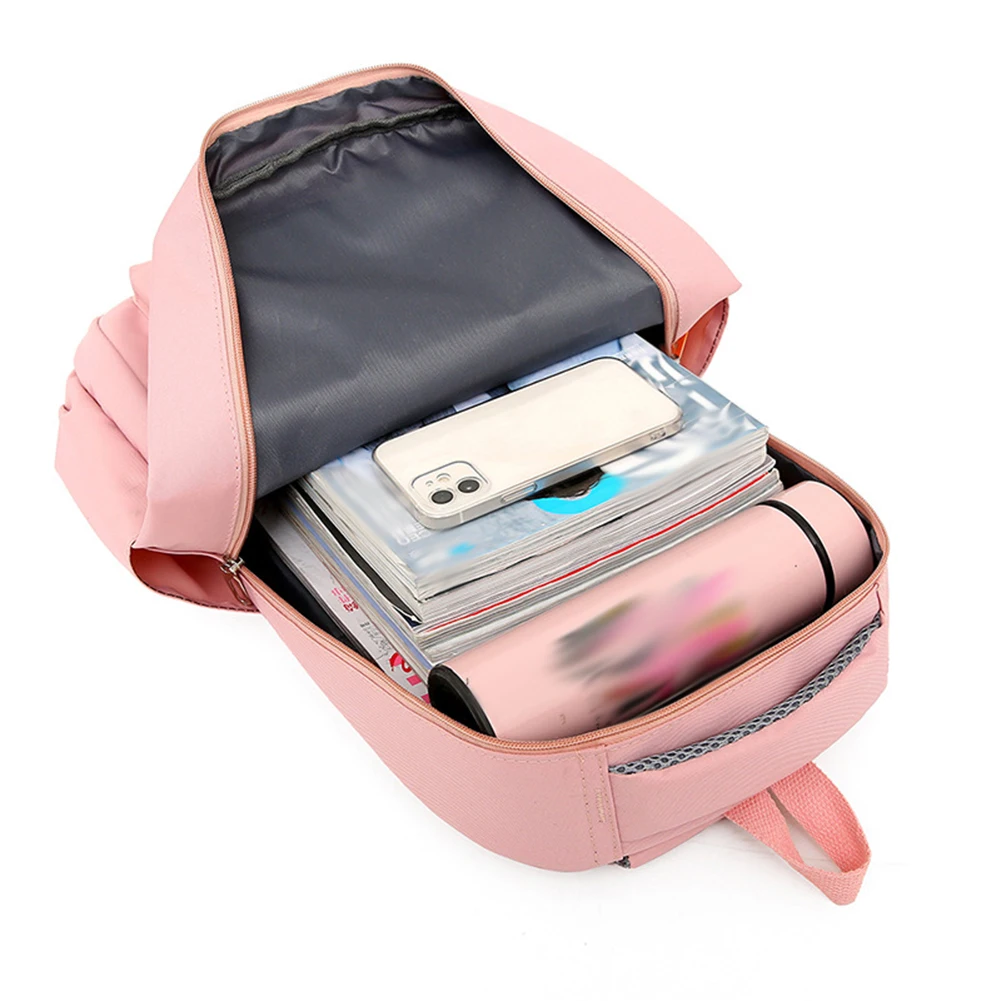 Student Schoolbag Waterproof Casual Book Bags Large Capacity Fashion Nylon Simple Adjustable Strap for Hiking Camping Trip 
Student Schoolbag Waterproof Casual Book Bags Large Capacity Fashion Nylon Simple Adjustable Strap for Hiking Camping Trip