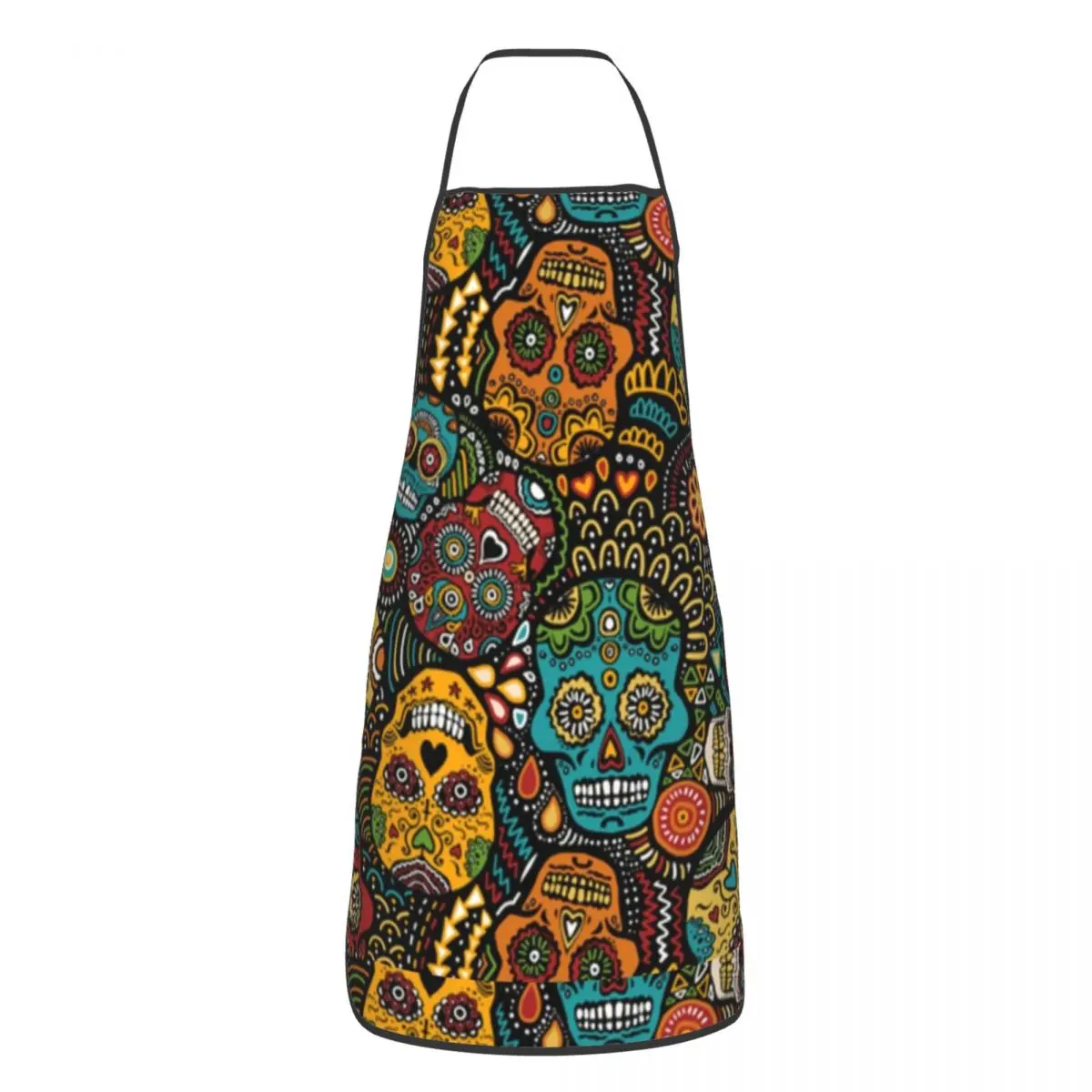 Фартуки Calaveras с изображением сахарного черепа для женщин и мужчин, кухонный нагрудник с принтом, кухонный фартук
Фартуки Calaveras с изображением сахарного черепа для женщин и мужчин, кухонный нагрудник с принтом, кухонный фартук