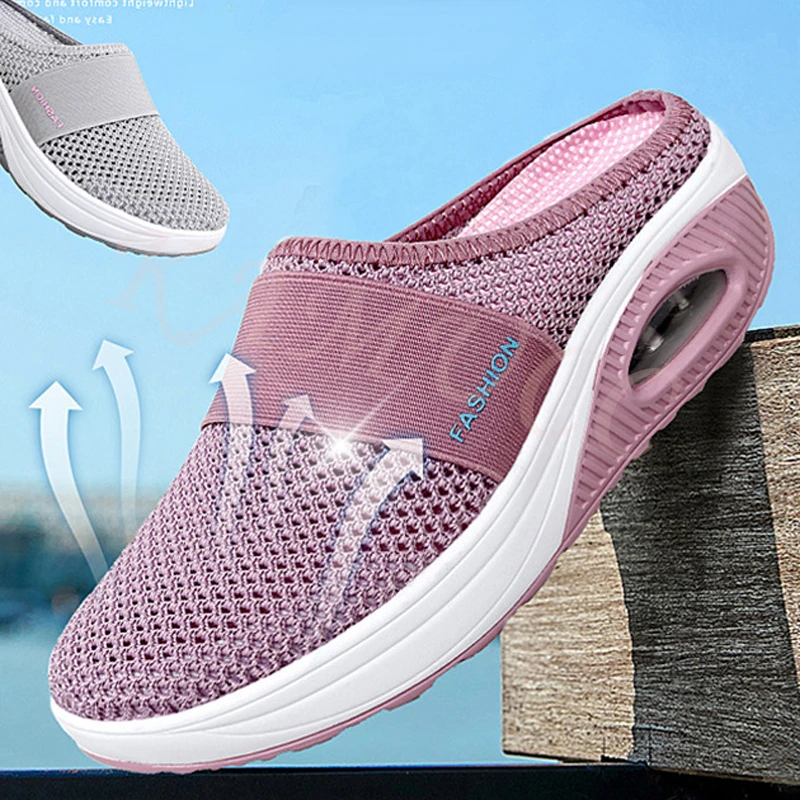 Women Mesh Lightweight Shoes Woman Slippers Wedge Shoes Female Air Cushion Sandals Thick Bottem Casual Sneakers Plus Size
Women Mesh Lightweight Shoes Woman Slippers Wedge Shoes Female Air Cushion Sandals Thick Bottem Casual Sneakers Plus Size