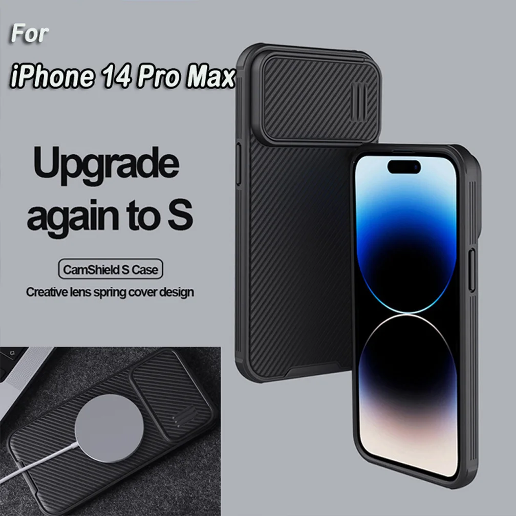 For iPhone 14 Pro Max Case NILLKIN CamShield S Magnetic Case Slide Camera Protective Lens Shell For iPhone 14 Pro Max Cover
For iPhone 14 Pro Max Case NILLKIN CamShield S Magnetic Case Slide Camera Protective Lens Shell For iPhone 14 Pro Max Cover