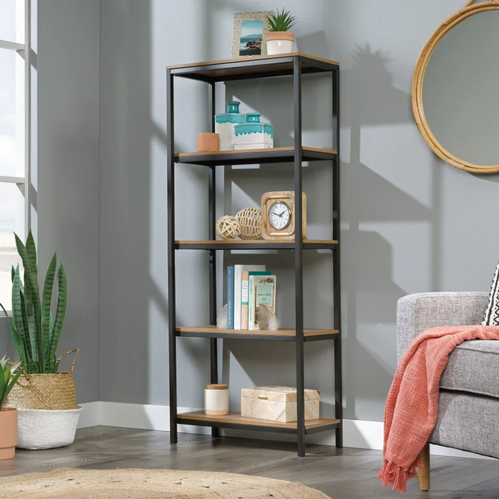 Curiod Tall Bookcase, Sindoori Mango Finish Home Organization And Storage Garage Cabinets
Curiod Tall Bookcase, Sindoori Mango Finish Home Organization And Storage Garage Cabinets