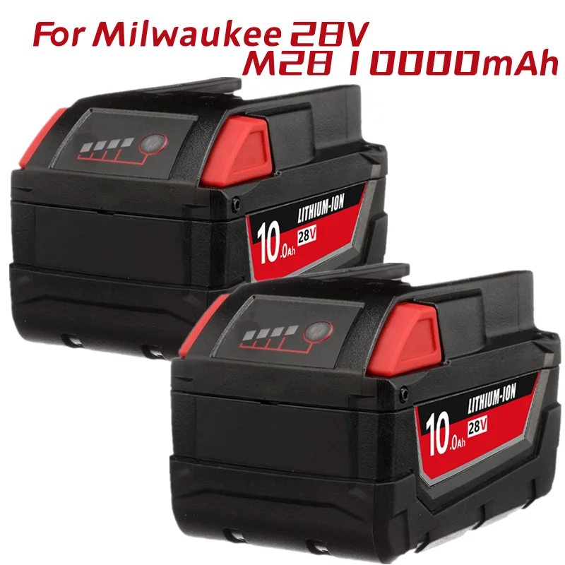 2Pack 28V 10.0Ah Vervangende Batterij, hoge Output Lithium-Ion Batterij Compatibel Met Milwaukee M28 Cordless Tool 48-11-2830
2Pack 28V 10.0Ah Vervangende Batterij, hoge Output Lithium-Ion Batterij Compatibel Met Milwaukee M28 Cordless Tool 48-11-2830