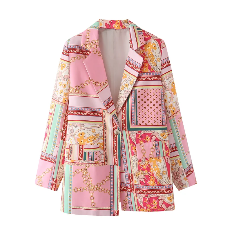 Bmissingyou Boho Printed Single Button Blazer Ladies With Pockets Fashion Streetwear Women Suit Jacket Long Sleeve Fall New 2022
Bmissingyou Boho Printed Single Button Blazer Ladies With Pockets Fashion Streetwear Women Suit Jacket Long Sleeve Fall New 2022