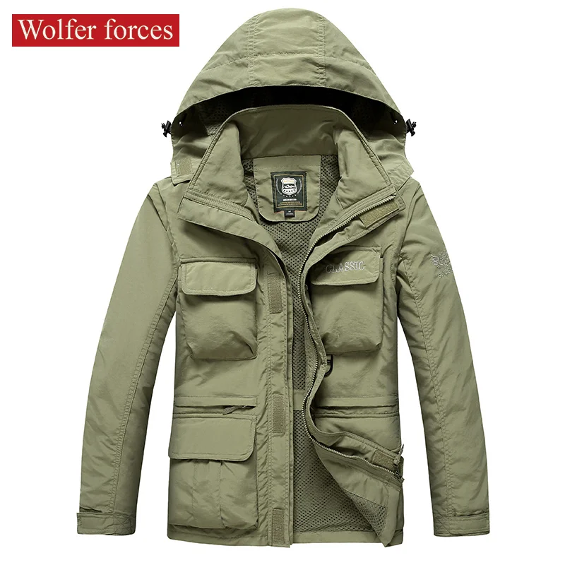 Men Tactical Jacket Autumn Quick Dry 2-in-1 Military Style Army Coat Male 2022 Multi Pockets Hooded Windbreaker Waterproof
Men Tactical Jacket Autumn Quick Dry 2-in-1 Military Style Army Coat Male 2022 Multi Pockets Hooded Windbreaker Waterproof