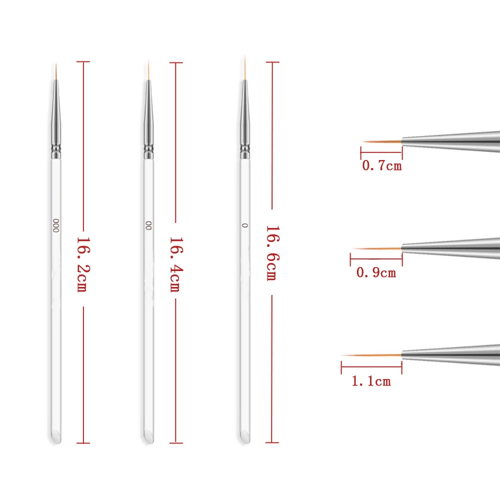 3x Nail Art UV Gel Liner Drawing Brush Painting Acrylic Pen Manicure Supply New
3x Nail Art UV Gel Liner Drawing Brush Painting Acrylic Pen Manicure Supply New