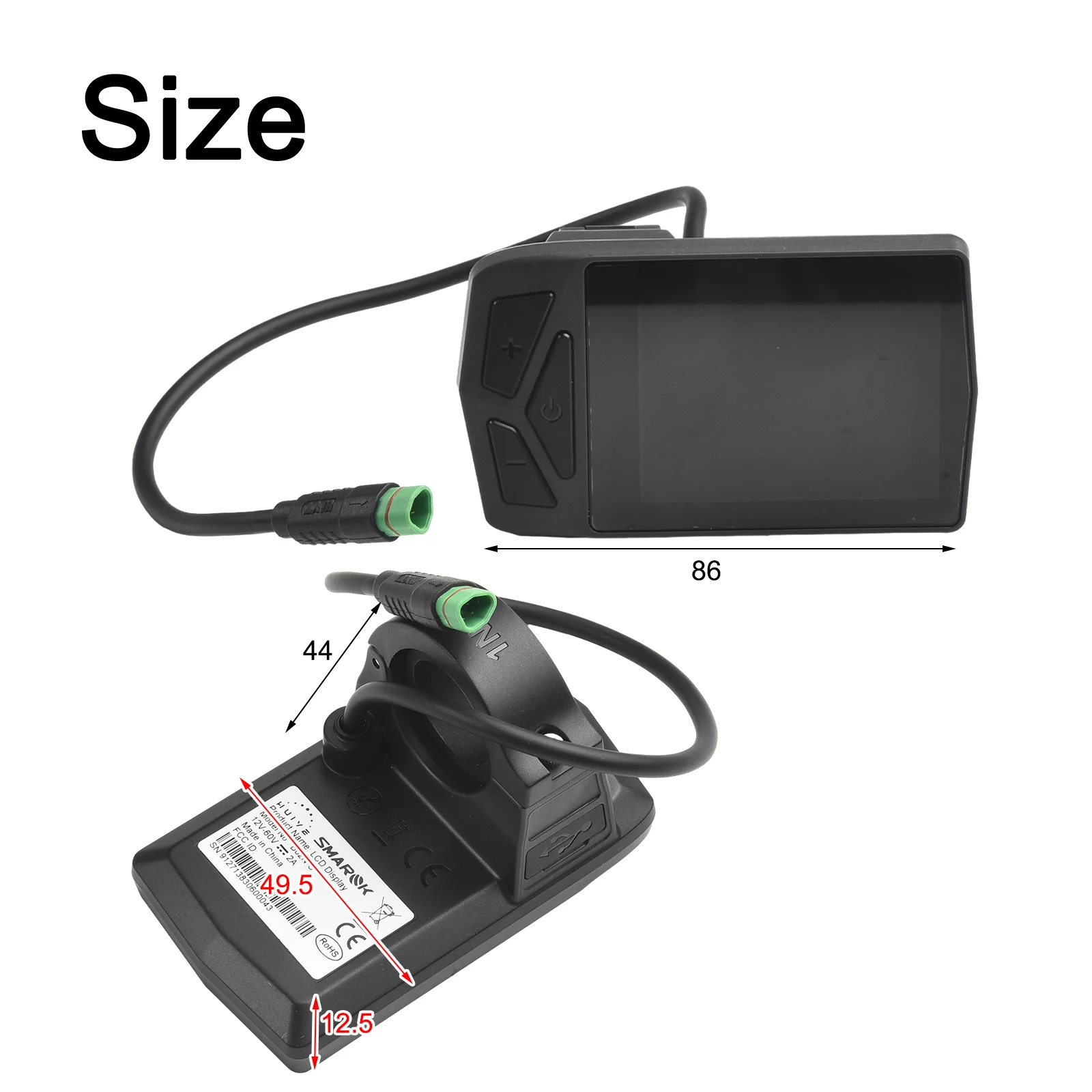 E-bike Display Instruction Manual Black M620/G510 M800/G530 About 100g BBS0102 EB02 For-Bafang Motor M400/G330
E-bike Display Instruction Manual Black M620/G510 M800/G530 About 100g BBS0102 EB02 For-Bafang Motor M400/G330