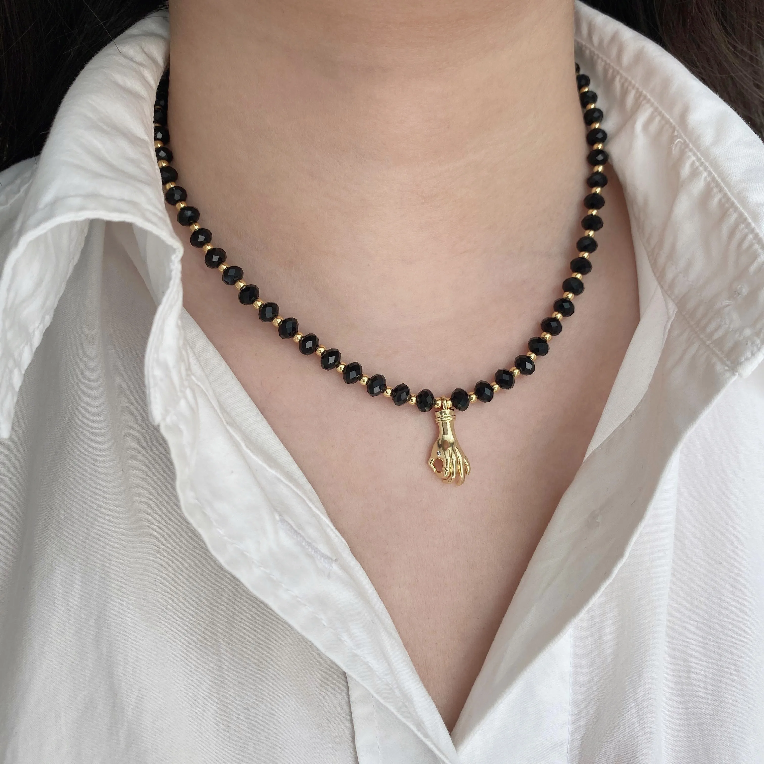 Handmade Natural Stone Onyx Beads Pendant Necklace for Women Summer Holiday Party Jewelry Unique Design
Handmade Natural Stone Onyx Beads Pendant Necklace for Women Summer Holiday Party Jewelry Unique Design