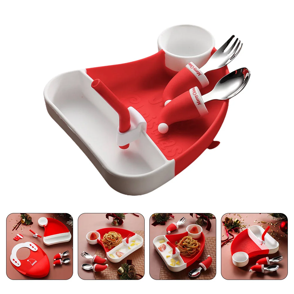 Silicone Baby Feeding Plate Santa Hat Shape Divided Tray Spoons Fork Straw Toddler Dishes Platter Xmas Party Favor
Silicone Baby Feeding Plate Santa Hat Shape Divided Tray Spoons Fork Straw Toddler Dishes Platter Xmas Party Favor