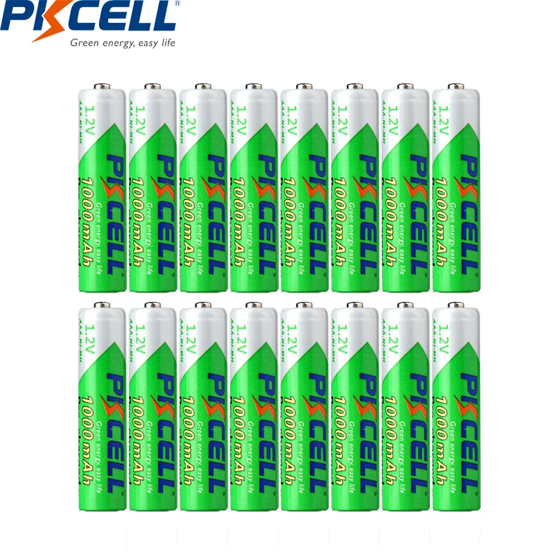 16PC PKCELL 1.2V aaa NIMH 1000mah aaa rechargeable battery low self discharging batteries pilas recargable AAA battery
16PC PKCELL 1.2V aaa NIMH 1000mah aaa rechargeable battery low self discharging batteries pilas recargable AAA battery