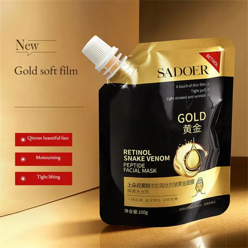 

24k Gold Retinol Against Black Dots Facial Mask Blackhead Remover Peel Off Mask Skin Care Product Deep Cleansing Peeling Mask