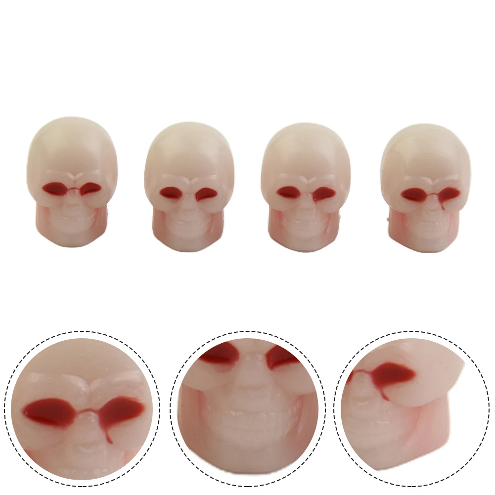 4pc Skull Tire Valve Cap Luminous Car Wheel Prank Dust Cover Glow In The Dark Blue/Green/Red Luminous Plastic Waterproof ABS
4pc Skull Tire Valve Cap Luminous Car Wheel Prank Dust Cover Glow In The Dark Blue/Green/Red Luminous Plastic Waterproof ABS