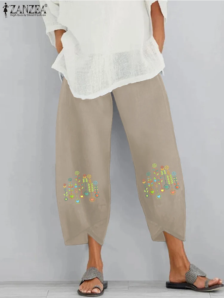 ZANZEA Women's Harem Pants 2023 Stylish Autumn Trousers Casual Elastic Waist Printed Long Pantalon Palazzo Turnip Streetwear
ZANZEA Women's Harem Pants 2023 Stylish Autumn Trousers Casual Elastic Waist Printed Long Pantalon Palazzo Turnip Streetwear